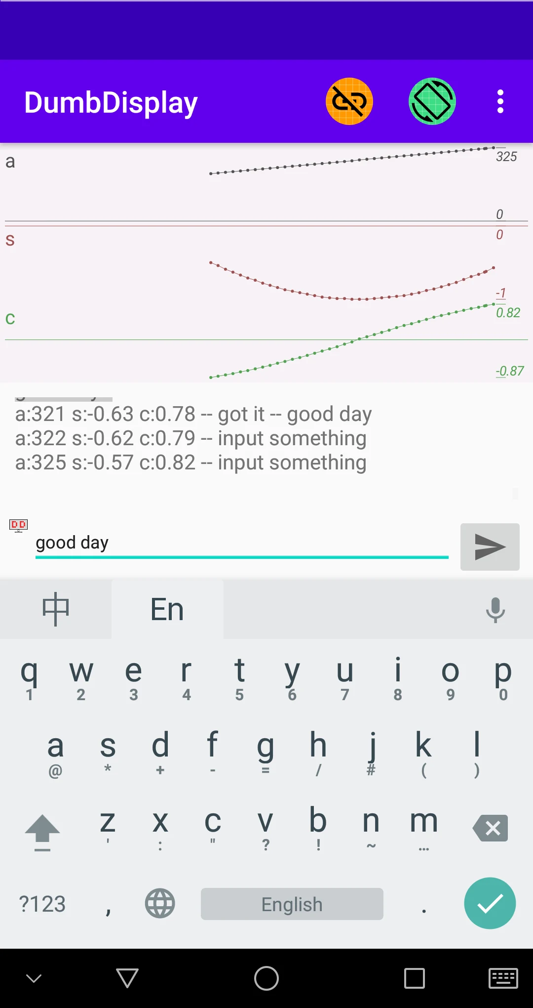 DumbDisplay screenshot